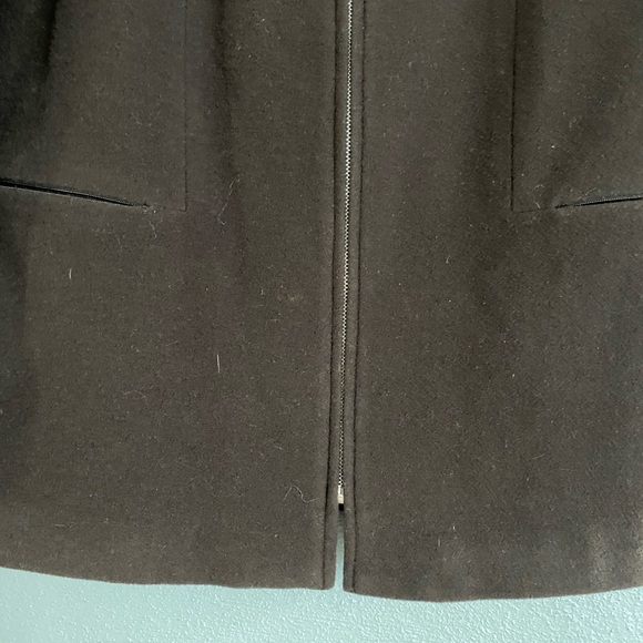 Harve Benard Coat Womens Size 8 Medium Brown Wool Cashmere Blend Full Zip - Picture 4 of 9